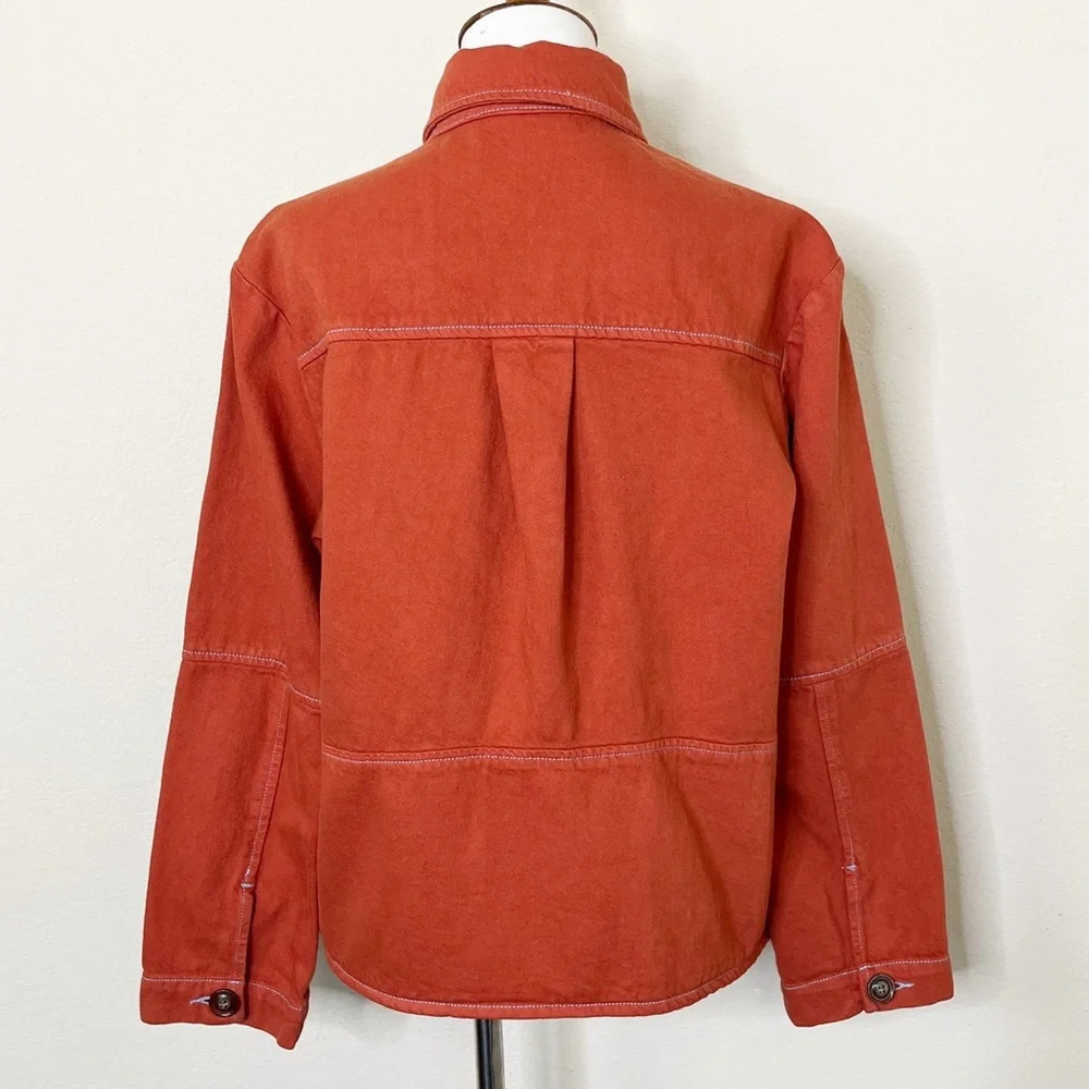 Roller Rabbit Adara Twill Point Collar Long Sleeve
Jacket in Terracotta XS‎ - Picture 9 of 15